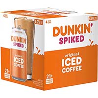Dunkin Spiked Iced Coffee 4pk Cans
