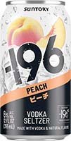 Suntory -196 Vodka Seltzer Peach 4pk-12oz