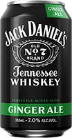 Jack Daniels Rtd Whiskey & Ginger Ale 4pk