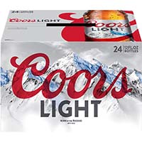 Coors Light Lager Beer Bottle
