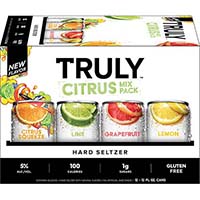 Truly Hard Seltzer  Citrus Variety Pack  Ready-to-drink  Pre-mixed Cocktail  Seltzer  12-pack Cans Is Out Of Stock