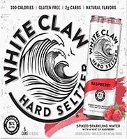 white claw rasberry hard seltzer  6pk can