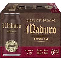 Cigar City Maduro Brown 6 Pack 12 Oz Cans