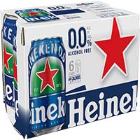 Heineken 0.0 Can 6 Pk