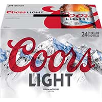 Coors Light 12oz Bottle 24pk/1
