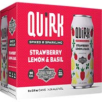 Quirk Strawberry  Lemon & Basil 6pk Cn