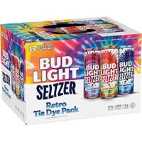 Bud Light Retro Tie Dye Hard Seltzer Variety Mix Pack Cans
