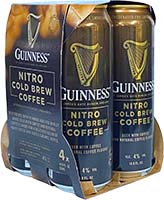 Guinness Nitro Cold Brew Coffee Stout 4pk Cans 14.9fl Oz