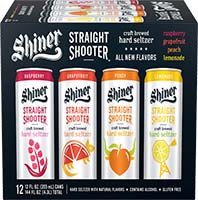 Shiner Straight Shooter Hard Seltzer Variety 12pk Can