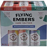 Flying Embers Seltz. Botanicals 6pk Cn