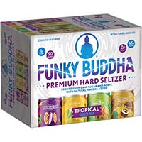 Funky Buddha Premium Hard Seltzer Tropical Variety Pack Spiked Sparkling Water Cans
