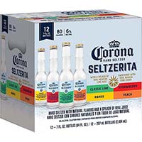 Corona Hard Seltzer Seltzerita Variety Pack Gluten Free Spiked Sparkling Water