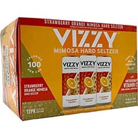Vizzy Strawberry Orange Mimosa Seltzer 12pk Cn