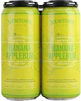 Newtopia Cider Banana Applebum 4 Pk 16 Oz Can