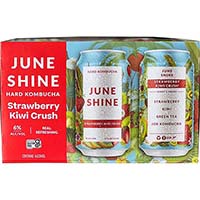 Juneshine Strawberry Kiwi Crush 6 Pk Cans