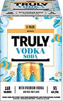 Truly Vodka Rtd Soda Mango 4pk Cns