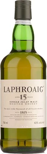 Laphroaig 15 Year Old Islay Single Malt Scotch Whiskey