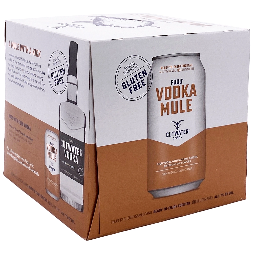 Cutwater Vodka Mule 4pk Gl Fr Ca 12oz Can 28