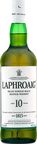 Laphroaig 10 Year Old Islay Single Malt Scotch Whiskey