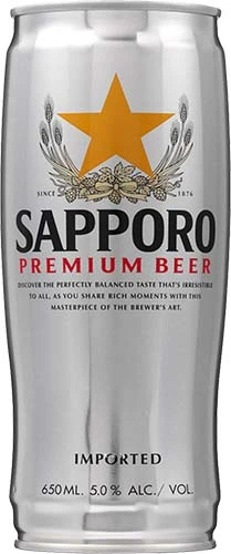 Sapporo Japan 22oz Can