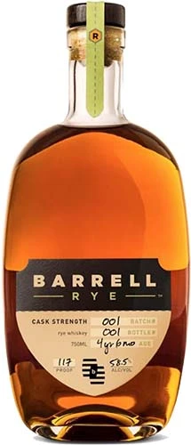 Barrell Rye Batch # 750