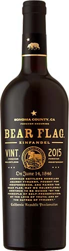 Bear Flag Sonoma County Zinfandel Red Wine