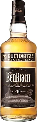 Benriach Curiositas 10 Year Old Peated Scotch Whiskey