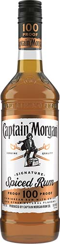 Captain Morgan 100 Pf 750ml Glass