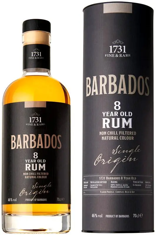 1731 Fine & Rare  8-year Old Rum  Barbados  750ml