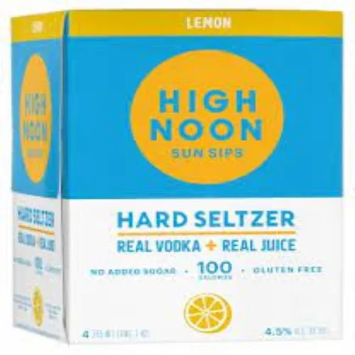 High Noon Lemon Vodka Soda