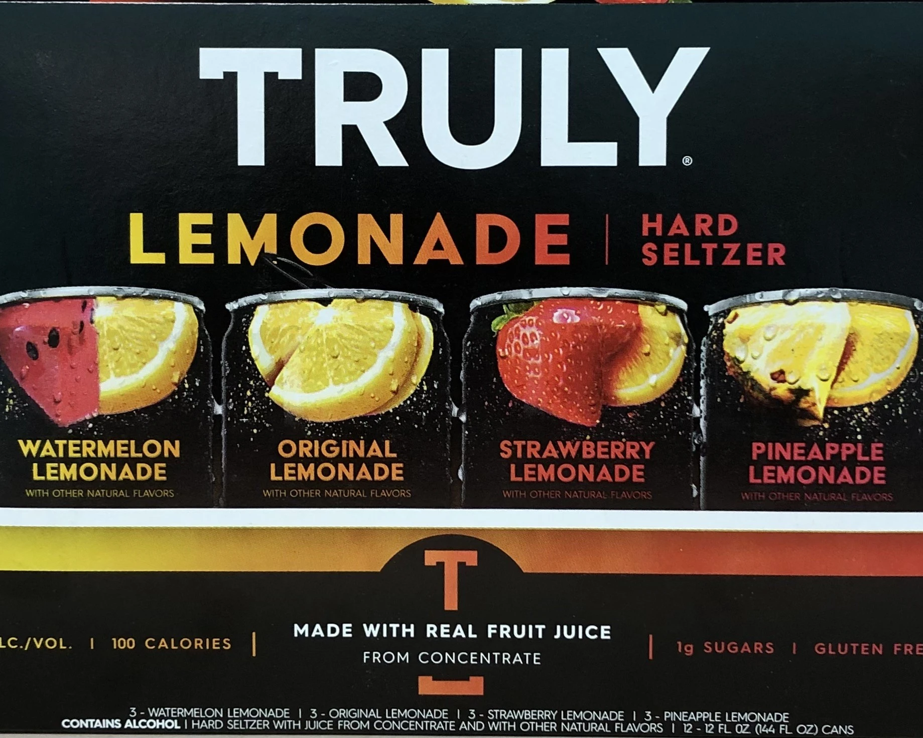 Truly Hard Seltzer Lemonade Variety Pack