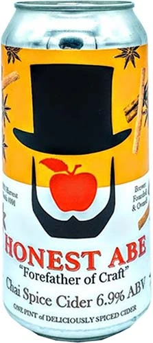 Honest Abe Peach Cider 4pk 16oz