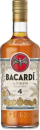 Bacardi  4-year  Anejo Cuatro Rum  Puerto Rico  1l