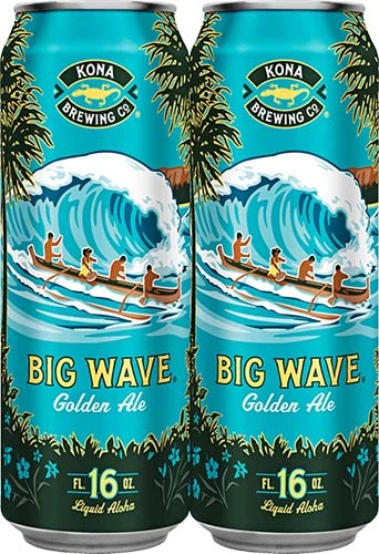 Kona Big Wave Gold Ale 4pk Hi 16oz Can