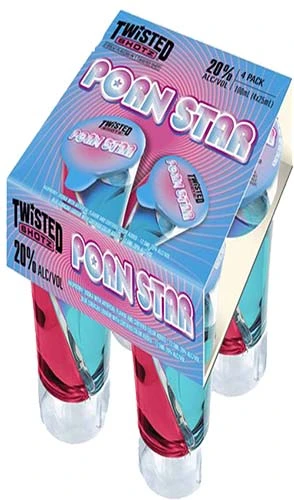 Twisted Shotz Porn Star, 4 Pack, 25 Ml