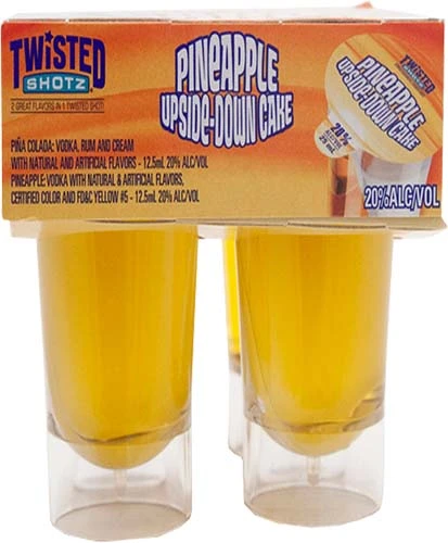 Twisted Shotz 4pk Pineapple Upside Down Cake