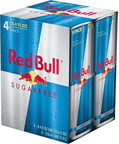 Red Bull Sugarfree 4 Pk 8.4 Oz