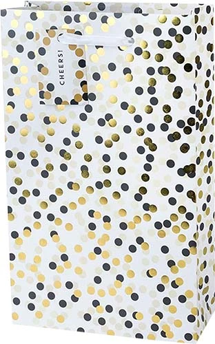 Gift Bag Lg Tuxedo Dots 1.5l