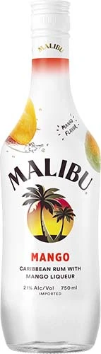 Malibu Caribbean Rum With Mango Flavored Liqueur