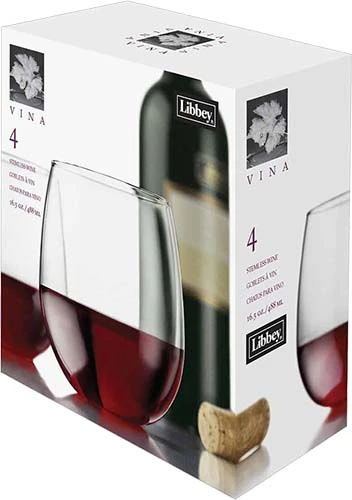 Libby Stemless Red Wine Glasses(4)