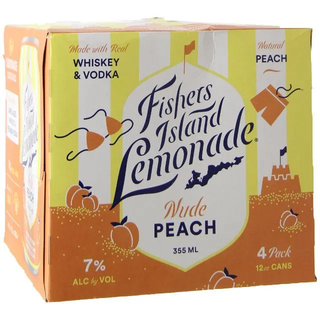 Fishers Island Peach 4pk12oz Can G/f 18