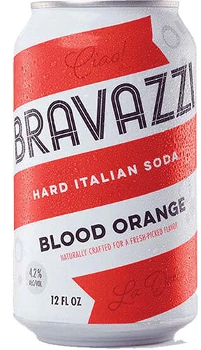 Bravazzi Blood Orange Hard Italian Soda 6pk