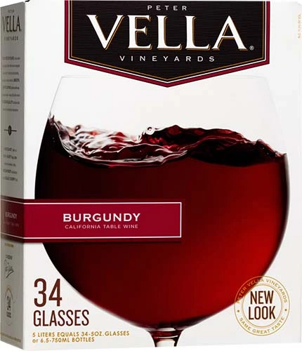 Peter Vella Burgundy Red Box Wine 5l