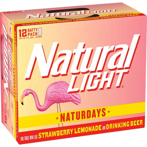 Natural Light Naturdays Strawberry Lemonade Beer Can