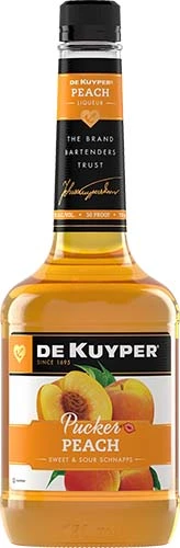 Dekuyper Pucker Peach Schnapps Liqueur