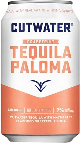 Cutwater  Tequila Paloma  Craft Cocktail  4-pack 12oz Can