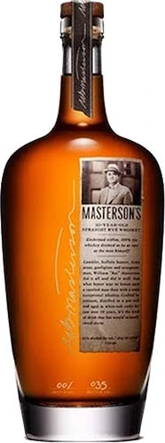 Masterson's 10 Year Old Straight Rye Whiskey