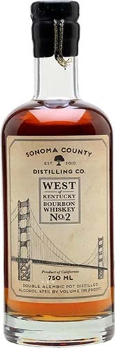 Sonoma Distilling Co. West Of Kentucky No.2 Bourbon Whiskey