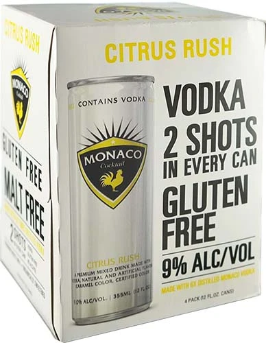 Monaco Citrus Rush Rtd 4pk