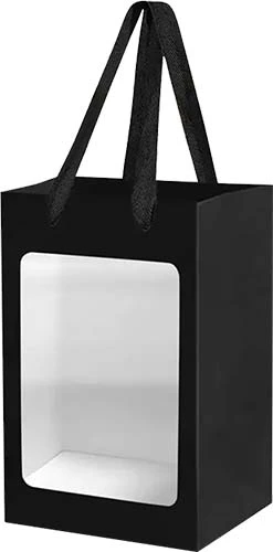 Cmh Black Craft Window Gift Bag